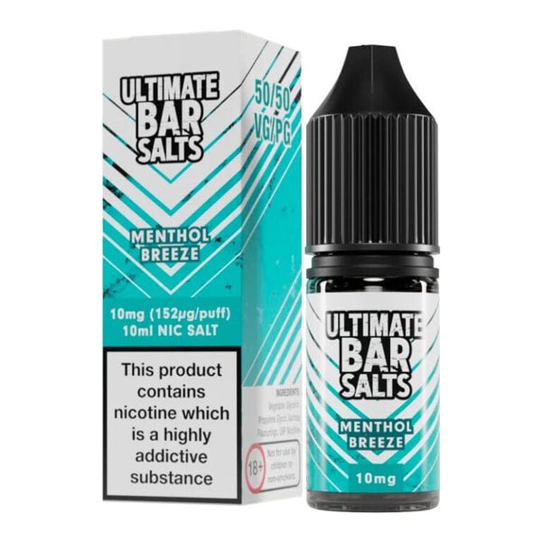 Ultimate Bar Salt E-liquids Nic Salts-10ml- Box of 10 - Wolfvapes.co.uk-Menthol Breeze