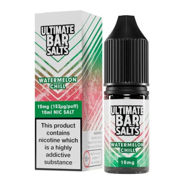 Ultimate Bar Salt E-liquids Nic Salts-10ml- Box of 10 - Wolfvapes.co.uk-Watermelon Chill