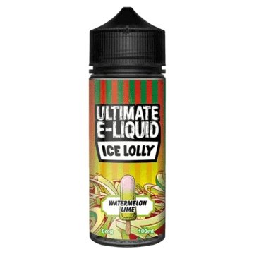 Ultimate E-Liquid Ice Lolly 100ML Shortfill - Wolfvapes.co.uk-Watermelon Lime