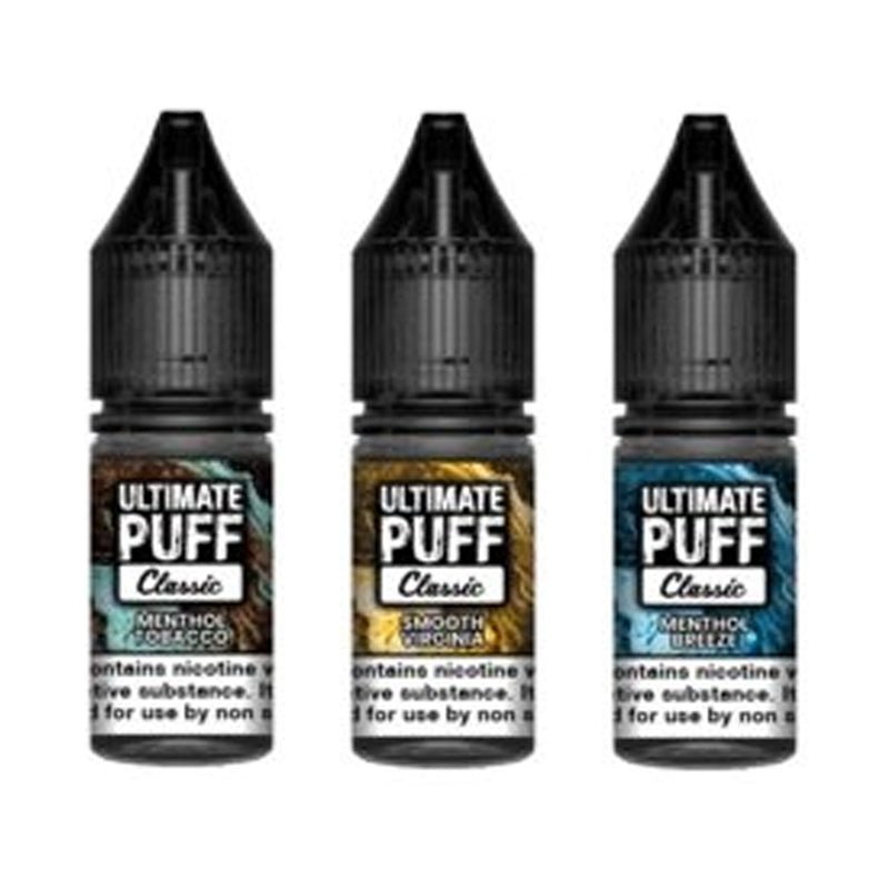 Ultimate Puff 50/50 Classic 10ML Shortfill - Wolfvapes.co.uk-3mg