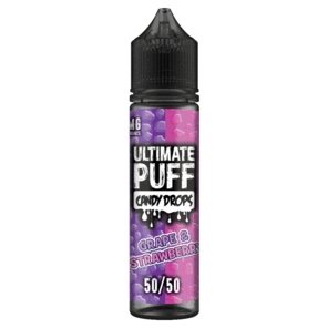 Ultimate Puff Candy Drops 50ml Shortfill - Wolfvapes.co.uk-Grape & Strawberry