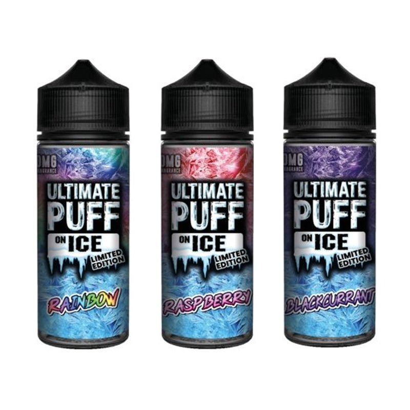 Ultimate Puff On Ice 100ML Shortfill - Wolfvapes.co.uk-Blackcurrant
