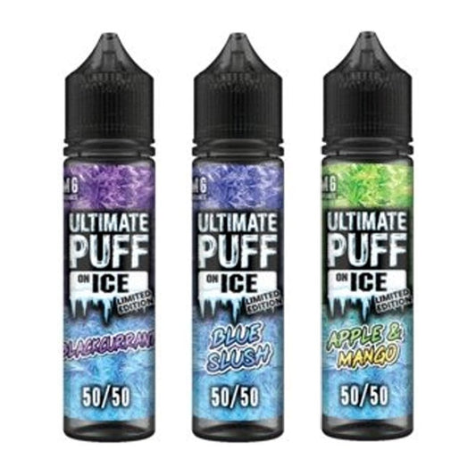 Ultimate Puff On Ice 50ml Shortfill - Wolfvapes.co.uk-Blackcurrant