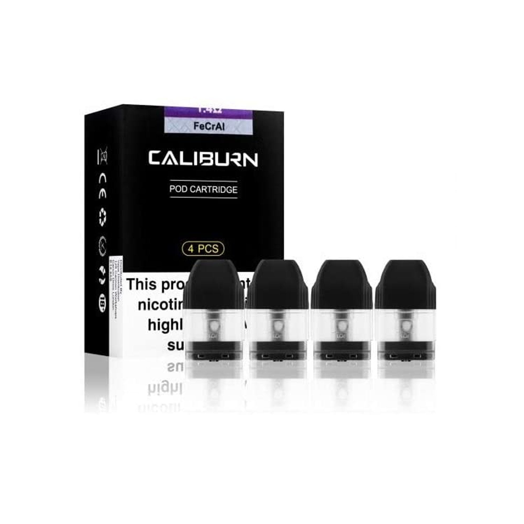 UWELL | Caliburn Replacement Pod Cartridge | Wolfvapes - Wolfvapes.co.uk-4 Pack