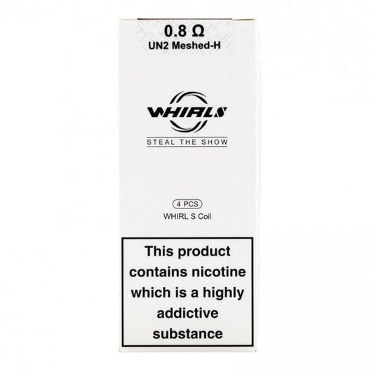 Uwell - Whirl S Un2 Meshed - 0.8ohm - Coils - 4pack - Wolfvapes.co.uk-