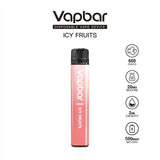 Vapbar 600 Disposable Vape Pod Pen Device - Wolfvapes.co.uk-Icy Fruits