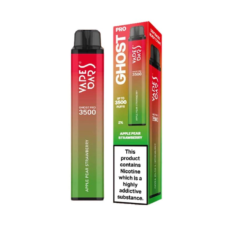 Vape Bar Ghost Pro 3500 Disposable Vape Pod - 20mg - Wolfvapes.co.uk-Apple Pear Strawberry