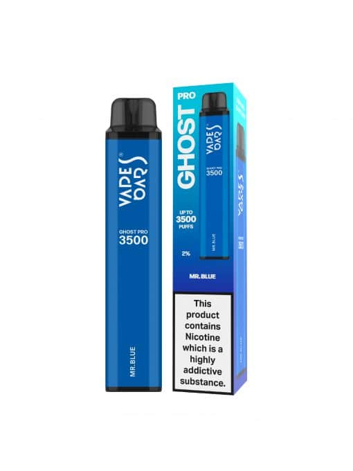 Vape Bar Ghost Pro 3500 Disposable Vape Pod - 20mg - Wolfvapes.co.uk-Mr Blue