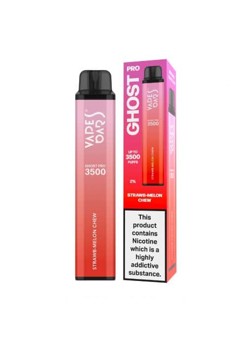 Vape Bar Ghost Pro 3500 Disposable Vape Pod - 20mg - Wolfvapes.co.uk-Strawberry Melon Chew