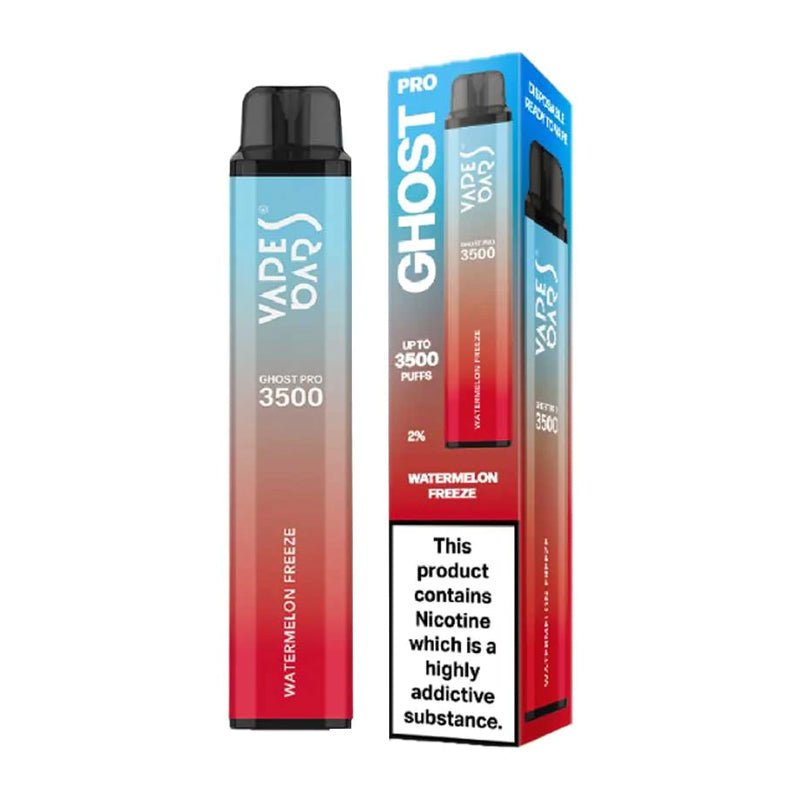 Vape Bar Ghost Pro 3500 Disposable Vape Pod - 20mg - Wolfvapes.co.uk-Watermelon Freeze