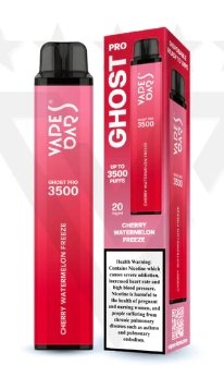 Vape Bar Ghost Pro 3500 Disposable Vape Pod Pen Box of 10 - Wolfvapes.co.uk-Cherry Watermelon Freeze