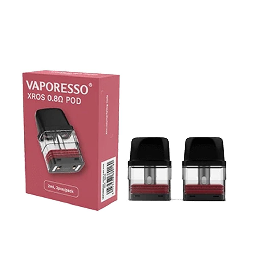 Vaporesso XROS Replacement Pods | 2 Pack | Wolfvapes - Wolfvapes.co.uk-0.8OHM XROS POD
