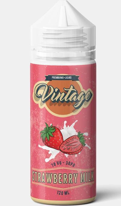 Vintage Juice 100ML Shortfill - Wolfvapes.co.uk-Strawberry Milk