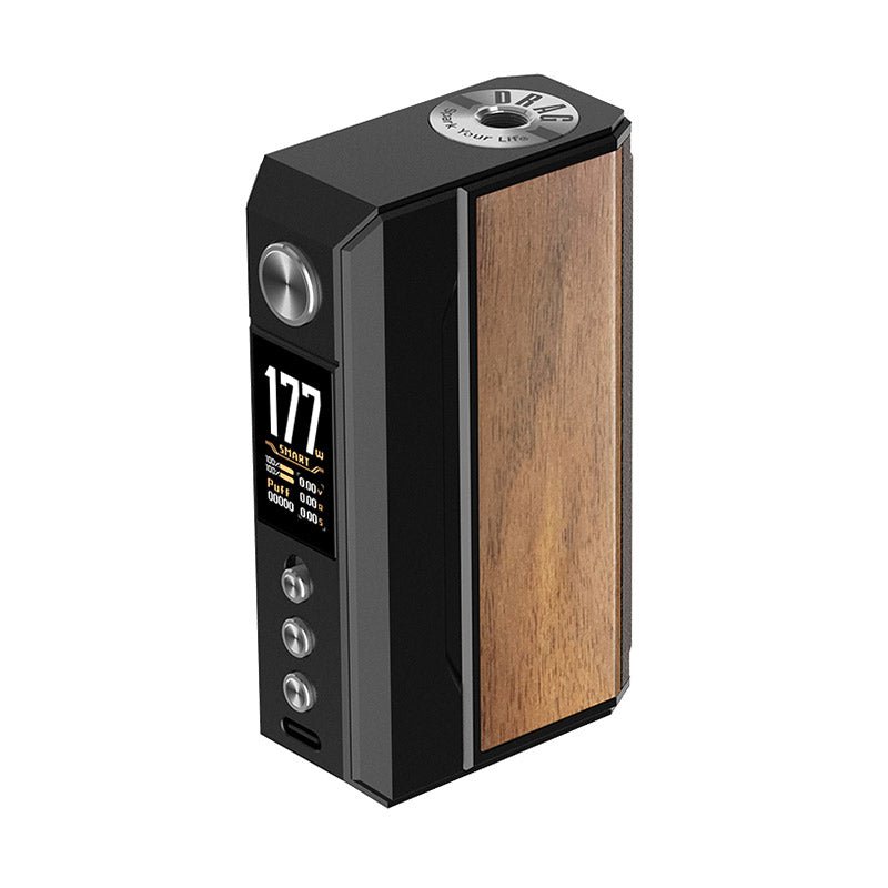 Voopoo Drag 4 Box Mod - Wolfvapes.co.uk-Black + Walnut