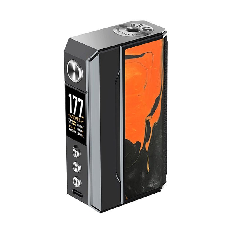 Voopoo Drag 4 Box Mod - Wolfvapes.co.uk-Gunmetal + Tropical Orange