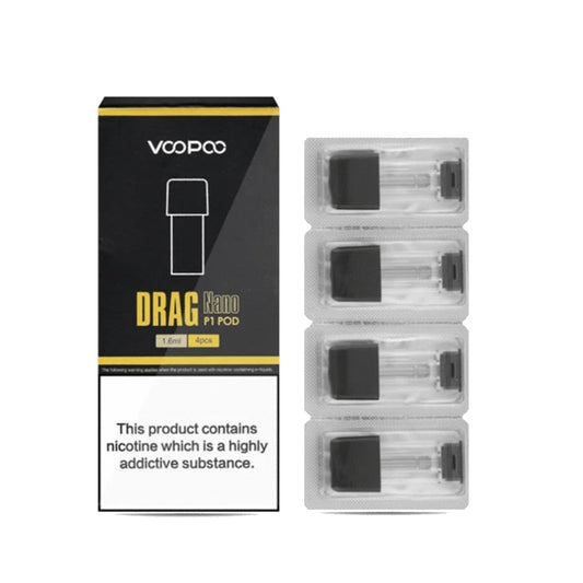 Voopoo Drag Nano Replacement Pod | 4 Pack | Wolfvapes - Wolfvapes.co.uk-