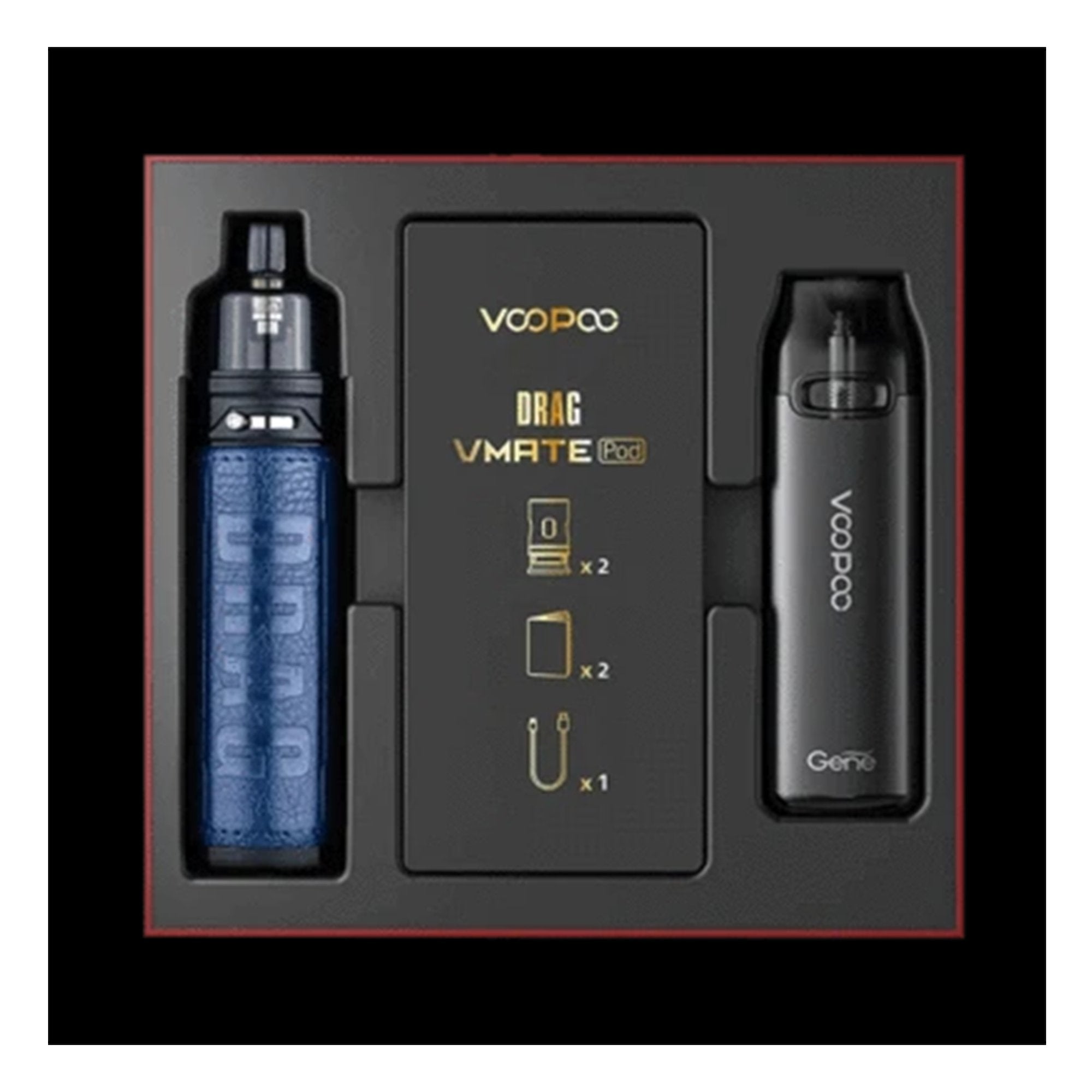VooPoo Drag S & VMate Pod Kit | 80W | Wolfvapes - Wolfvapes.co.uk-Galaxy Blue