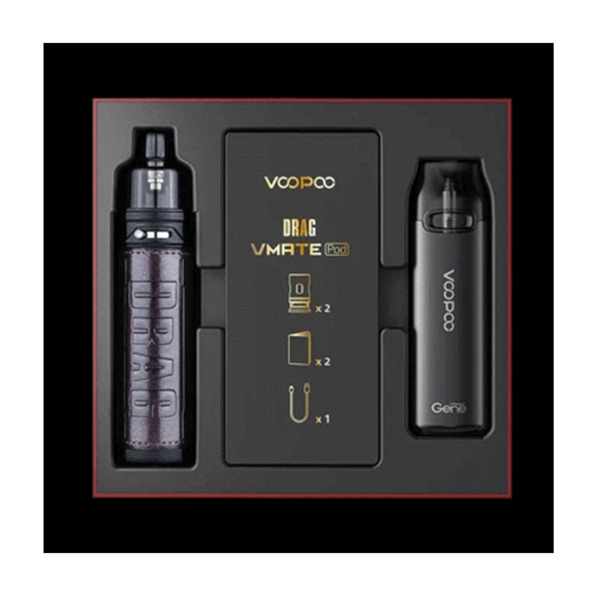 VooPoo Drag X & VMate PodKit | 80W | Wolfvapes - Wolfvapes.co.uk-Chestnut