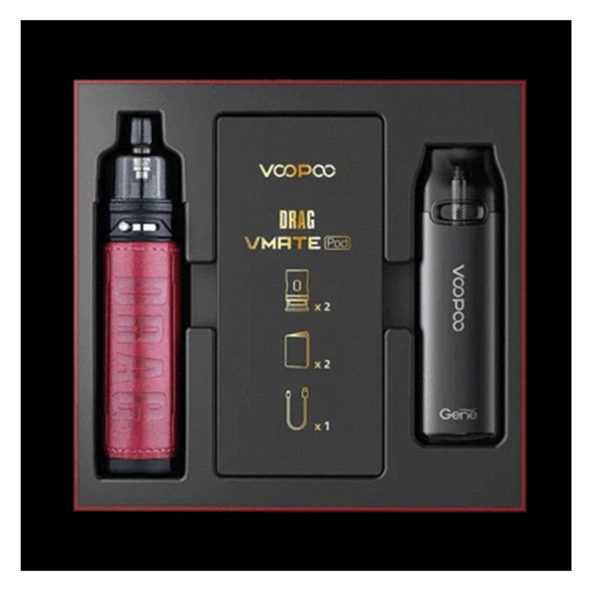 VooPoo Drag X & VMate PodKit | 80W | Wolfvapes - Wolfvapes.co.uk-Marsala