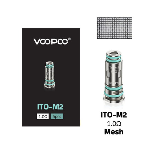 VooPoo ITO Coils-Pack of 5 - Wolfvapes.co.uk-M2 - 1.0 ohm