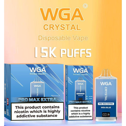 WGA Crystal Pro Max Extra 15000 Puffs Disposable Vape - Wolfvapes.co.uk-Fizzy Cherry