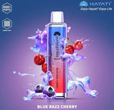 Zero Nicotine Hayati Crystal Pro Max 4000 Disposable Vape Puff Bar Box of 10 - Wolfvapes.co.uk-Blue Razz Cherry