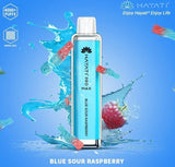 Zero Nicotine Hayati Crystal Pro Max 4000 Disposable Vape Puff Bar Box of 10 - Wolfvapes.co.uk-Blue Sour Raspberry