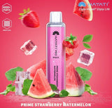 Zero Nicotine Hayati Crystal Pro Max 4000 Disposable Vape Puff Bar Box of 10 - Wolfvapes.co.uk-Prime Strawberry Watermelon
