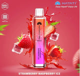 Zero Nicotine Hayati Crystal Pro Max 4000 Disposable Vape Puff Bar Box of 10 - Wolfvapes.co.uk-Strawberry Raspberry Ice