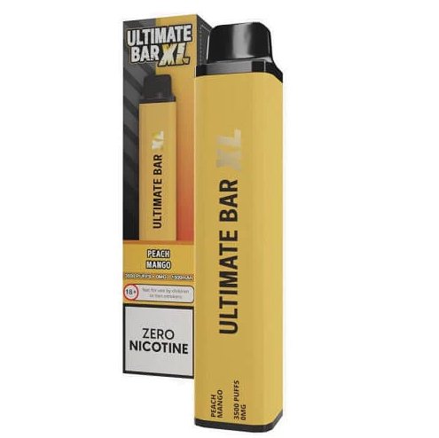 Zero Nicotine Ultimate Bar XL 3500 Disposable Vape - Wolfvapes.co.uk-Peach Mango